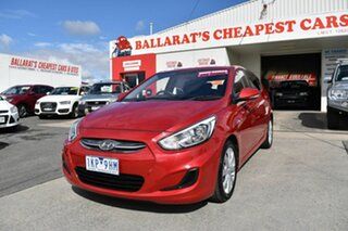 2017 Hyundai Accent RB6 MY18 Sport Red 6 Speed Automatic Hatchback.