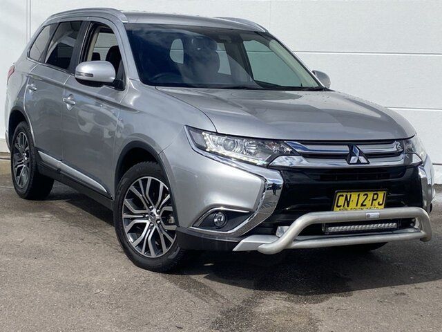 Pre-Owned Mitsubishi Outlander ZL MY18.5 LS AWD Cardiff, 2017 Mitsubishi Outlander ZL MY18.5 LS AWD Silver 6 Speed Constant Variable Wagon