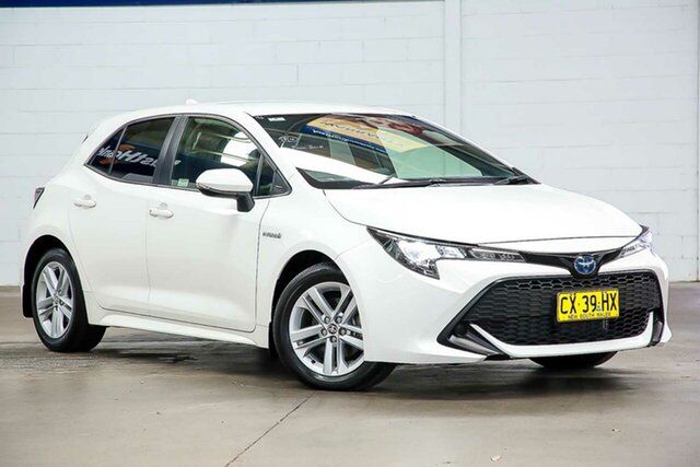 Used Toyota Corolla ZWE211R Ascent Sport E-CVT Hybrid Erina, 2020 Toyota Corolla ZWE211R Ascent Sport E-CVT Hybrid White 10 Speed Constant Variable Hatchback