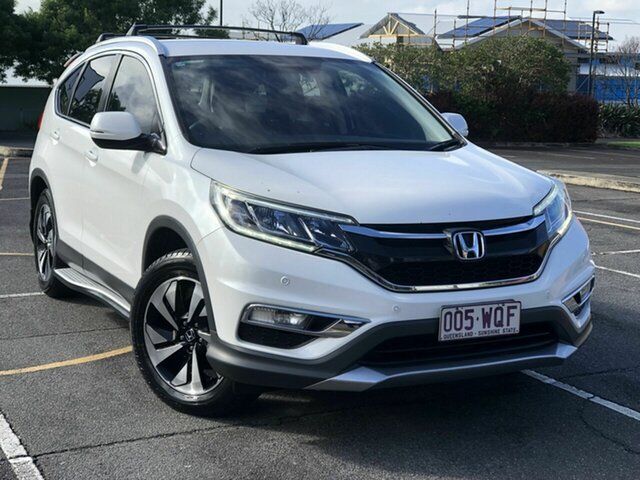 Used Honda CR-V RM Series II MY17 Limited Edition 4WD Chermside, 2016 Honda CR-V RM Series II MY17 Limited Edition 4WD White 5 Speed Sports Automatic Wagon