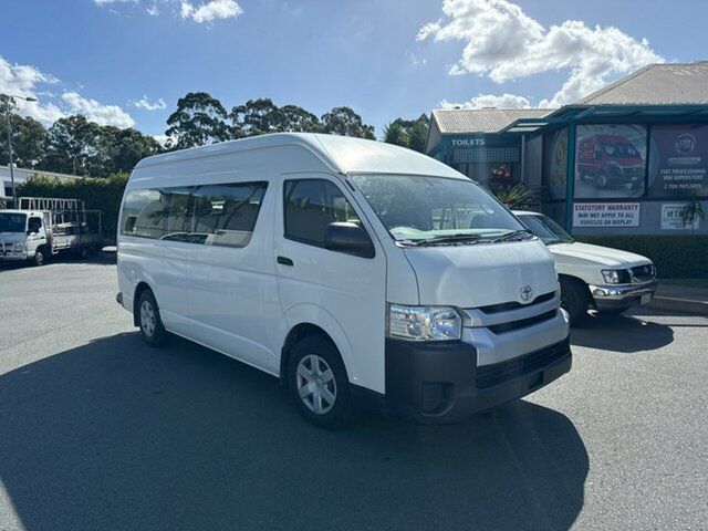 Used Toyota HiAce KDH223R Commuter High Roof Super LWB Acacia Ridge, 2017 Toyota HiAce KDH223R Commuter High Roof Super LWB White 4 speed Automatic Bus