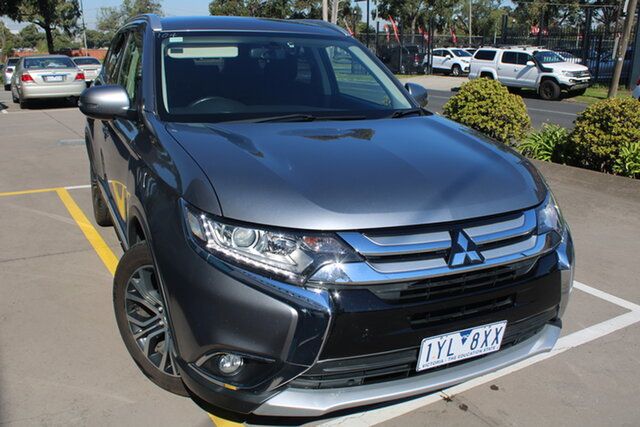 Used Mitsubishi Outlander ZK MY17 LS 2WD West Footscray, 2017 Mitsubishi Outlander ZK MY17 LS 2WD Grey 6 Speed Constant Variable Wagon