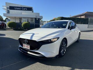 2020 Mazda 3 BP2H7A G20 SKYACTIV-Drive Touring White 6 Speed Sports Automatic Hatchback.