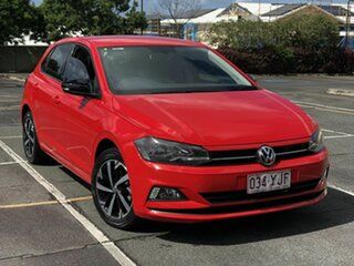 2018 Volkswagen Polo AW MY18 beats DSG Red 7 Speed Sports Automatic Dual Clutch Hatchback.