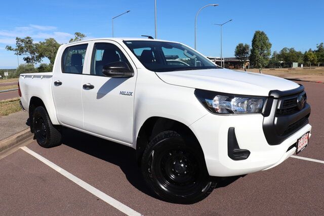 Pre-Owned Toyota Hilux GUN135R Workmate Double Cab 4x2 Hi-Rider Palmerston, 2020 Toyota Hilux GUN135R Workmate Double Cab 4x2 Hi-Rider Glacier White 6 Speed Manual Dual Cab