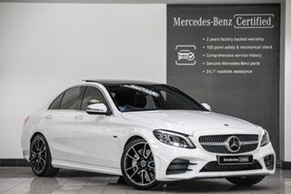2020 Mercedes-Benz C-Class W205 801MY C300 9G-Tronic e Polar White 9 Speed Sports Automatic Sedan.