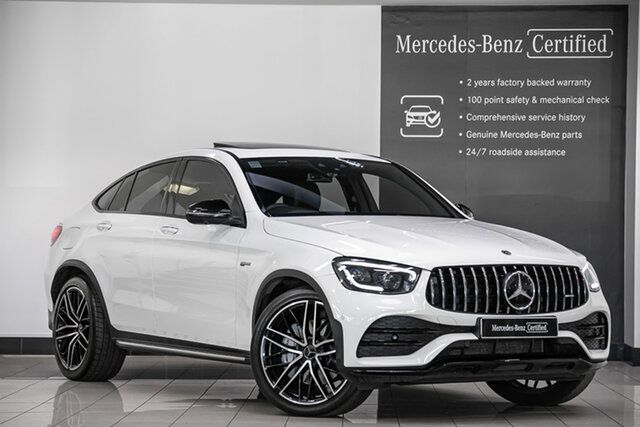 Certified Pre-Owned Mercedes-Benz GLC-Class C253 801MY GLC43 AMG Coupe SPEEDSHIFT TCT 4MATIC Narre Warren, 2021 Mercedes-Benz GLC-Class C253 801MY GLC43 AMG Coupe SPEEDSHIFT TCT 4MATIC Polar White 9 Speed