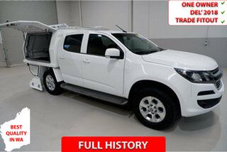 2017 Holden Colorado RG MY18 LS Crew Cab 4x2 White 6 Speed Sports Automatic Cab Chassis.