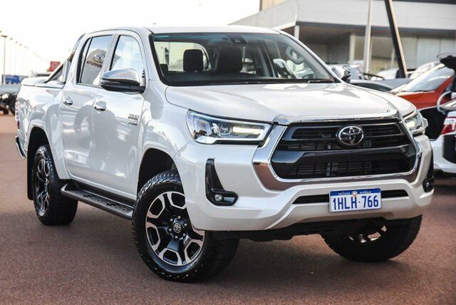 Pre-Owned Toyota Hilux GUN126R SR5 Double Cab Wangara, 2021 Toyota Hilux GUN126R SR5 Double Cab Crystal Pearl 6 Speed Sports Automatic Utility