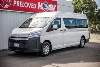 2019 Toyota HiAce GDH322R Commuter High Roof Super LWB GL White 6 Speed Sports Automatic Bus