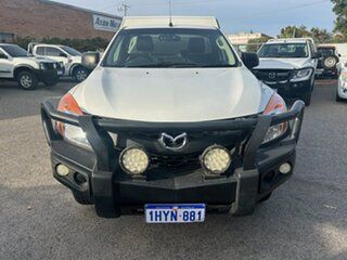 2012 Mazda BT-50 XT (4x4) White 6 Speed Manual Cab Chassis.