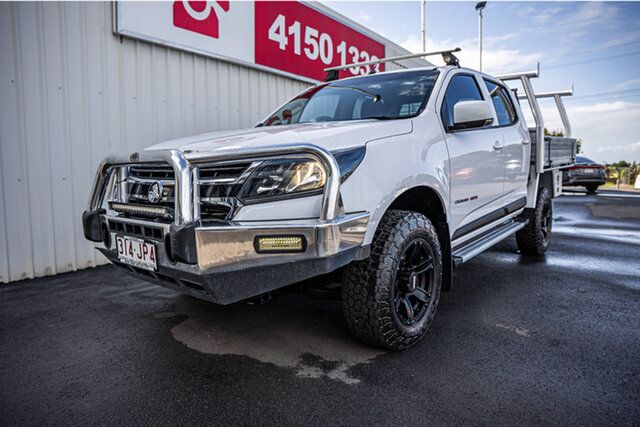 Used Holden Colorado RG MY19 LS Crew Cab Bundaberg, 2019 Holden Colorado RG MY19 LS Crew Cab White 6 Speed Sports Automatic Cab Chassis