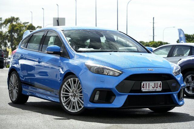 Pre-Owned Ford Focus LZ ST North Lakes, 2017 Ford Focus LZ ST Blue 6 Speed Manual Hatchback