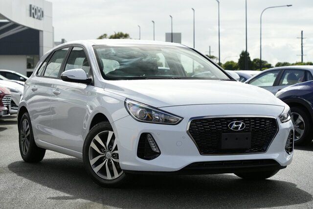 Used Hyundai i30 PD2 MY19 Active D-CT North Lakes, 2018 Hyundai i30 PD2 MY19 Active D-CT White 7 Speed Sports Automatic Dual Clutch Hatchback