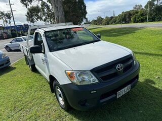 2008 Toyota Hilux TGN16R MY08 Workmate 4x2 White 5 Speed Manual Cab Chassis