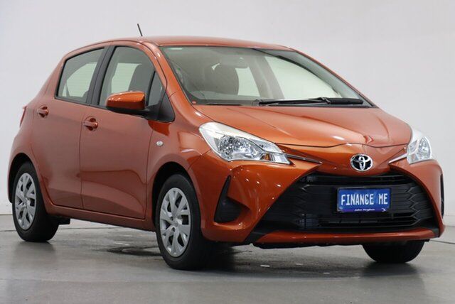 Used Toyota Yaris NCP130R Ascent Victoria Park, 2017 Toyota Yaris NCP130R Ascent Orange 4 Speed Automatic Hatchback