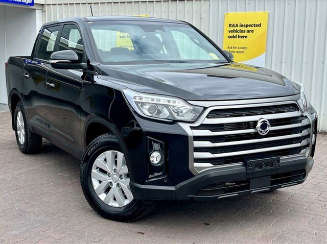 New Ssangyong Musso Q261 MY24 ELX Crew Cab Christies Beach, 2024 Ssangyong Musso Q261 MY24 ELX Crew Cab Black 6 Speed Sports Automatic Utility