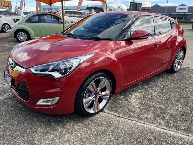 Used Hyundai Veloster FS3 + Coupe D-CT Morayfield, 2014 Hyundai Veloster FS3 + Coupe D-CT Red 6 Speed Sports Automatic Dual Clutch Hatchback