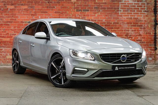 Used Volvo S60 F Series MY15 T6 Adap Geartronic AWD R-Design Mulgrave, 2015 Volvo S60 F Series MY15 T6 Adap Geartronic AWD R-Design Electric Silver 6 Speed