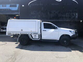 2017 Toyota Hilux GUN126R SR White 6 Speed Sports Automatic Cab Chassis.