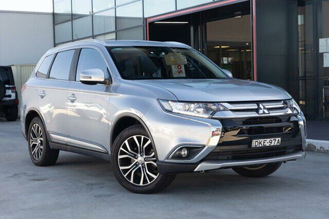 Used Mitsubishi Outlander ZK MY16 XLS 4WD Liverpool, 2016 Mitsubishi Outlander ZK MY16 XLS 4WD Silver 6 Speed Constant Variable Wagon