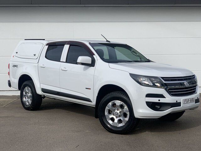 Pre-Owned Holden Colorado RG MY18 LS Pickup Crew Cab Cardiff, 2018 Holden Colorado RG MY18 LS Pickup Crew Cab White 6 Speed Sports Automatic Utility