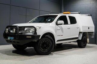 2015 Holden Colorado RG MY15 LS (4x4) White 6 Speed Manual Crew Cab Chassis.