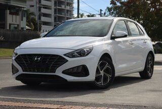 2021 Hyundai i30 PD.V4 MY22 White 6 Speed Sports Automatic Hatchback.