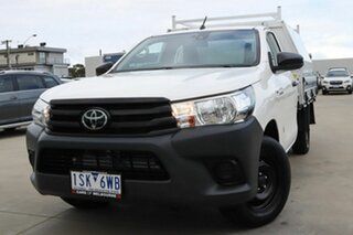 2020 Toyota Hilux TGN121R Workmate 4x2 White 6 Speed Sports Automatic Cab Chassis.
