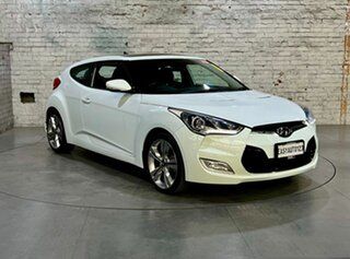 2013 Hyundai Veloster FS2 + Coupe White 6 Speed Manual Hatchback.