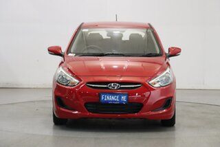 2014 Hyundai Accent RB2 MY15 Active Burgundy 4 Speed Sports Automatic Hatchback.