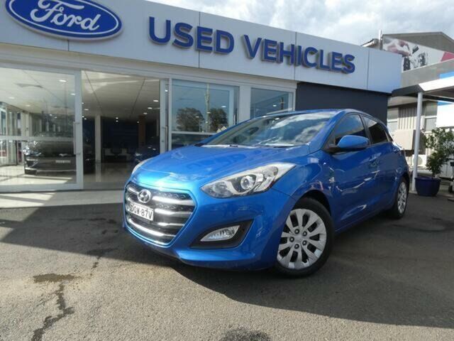 Used Hyundai i30 GD4 Series 2 Update Active Kingswood, 2017 Hyundai i30 GD4 Series 2 Update Active Blue 6 Speed Automatic Hatchback