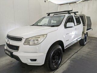 2013 Holden Colorado RG MY13 LX Crew Cab 4x2 White 6 Speed Sports Automatic Cab Chassis.