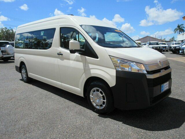 Used Toyota HiAce GDH322R Commuter High Roof Super LWB Winnellie, 2020 Toyota HiAce GDH322R Commuter High Roof Super LWB White 6 Speed Sports Automatic Bus