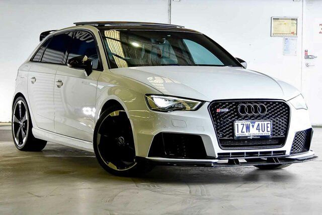 Used Audi RS 3 8V MY16 Sportback S Tronic Quattro Laverton North, 2016 Audi RS 3 8V MY16 Sportback S Tronic Quattro White 7 Speed Sports Automatic Dual Clutch