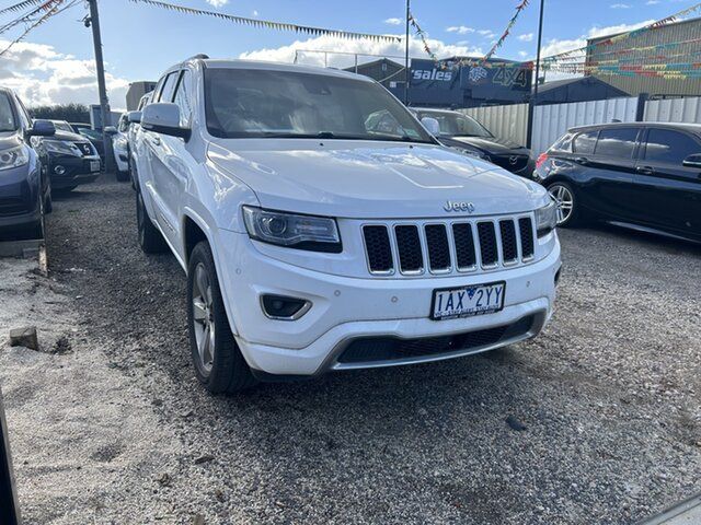 Used Jeep Grand Cherokee WK MY14 Overland (4x4) Hoppers Crossing, 2014 Jeep Grand Cherokee WK MY14 Overland (4x4) White 8 Speed Automatic Wagon