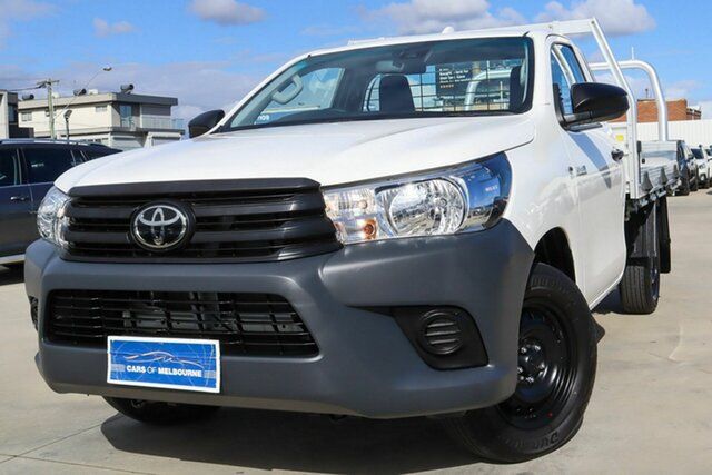 Used Toyota Hilux TGN121R Workmate 4x2 Coburg North, 2022 Toyota Hilux TGN121R Workmate 4x2 White 6 Speed Sports Automatic Cab Chassis