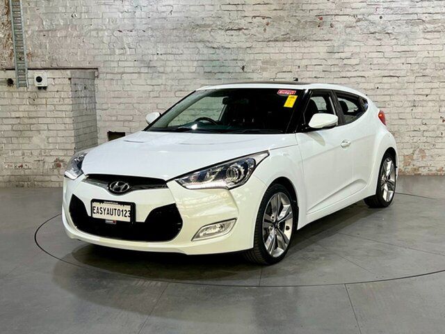 Used Hyundai Veloster FS MY13 + Mile End South, 2013 Hyundai Veloster FS MY13 + White 6 Speed Manual Coupe