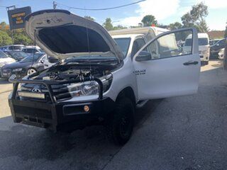 2017 Toyota Hilux GUN126R SR White 6 Speed Sports Automatic Cab Chassis