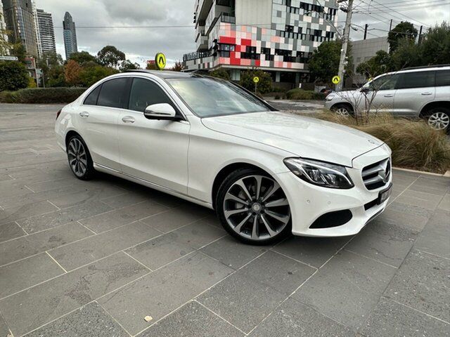 Used Mercedes-Benz C-Class W205 807+057MY C250 9G-Tronic South Melbourne, 2017 Mercedes-Benz C-Class W205 807+057MY C250 9G-Tronic White 9 Speed Sports Automatic Sedan