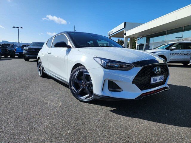 Used Hyundai Veloster JS MY20 Turbo Coupe D-CT Premium Essendon Fields, 2019 Hyundai Veloster JS MY20 Turbo Coupe D-CT Premium White 7 Speed Sports Automatic Dual Clutch