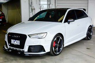 2016 Audi RS 3 8V MY16 Sportback S Tronic Quattro White 7 Speed Sports Automatic Dual Clutch
