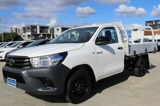 2022 Toyota Hilux TGN121R Workmate 4x2 White 6 Speed Sports Automatic Cab Chassis