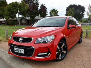 2017 Holden Commodore VF II MY17 SV6 Red 6 Speed Sports Automatic Sedan.