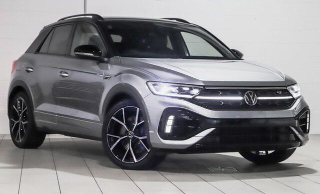 New Volkswagen T-ROC D11 MY23 R DSG 4MOTION Port Melbourne, 2023 Volkswagen T-ROC D11 MY23 R DSG 4MOTION Pyrite Silver 7 Speed Sports Automatic Dual Clutch