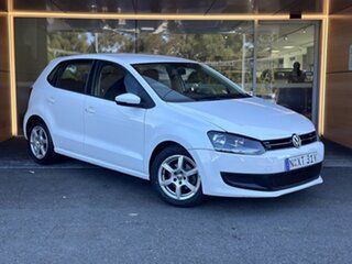 2011 Volkswagen Polo 6R MY12 77TSI DSG Comfortline White 7 Speed Sports Automatic Dual Clutch.