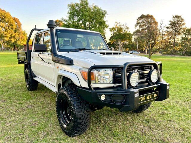 Used Toyota Landcruiser VDJ79R MY18 Workmate (4x4) Ferntree Gully, 2018 Toyota Landcruiser VDJ79R MY18 Workmate (4x4) White 5 Speed Manual Double C/Chas