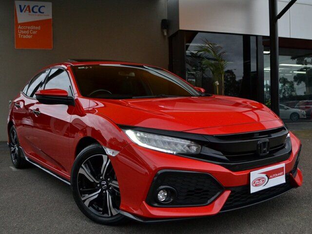 Used Honda Civic 10th Gen MY18 RS Fawkner, 2018 Honda Civic 10th Gen MY18 RS Red 1 Speed Constant Variable Hatchback