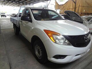 2013 Mazda BT-50 MY13 XT (4x2) White 6 Speed Manual Cab Chassis