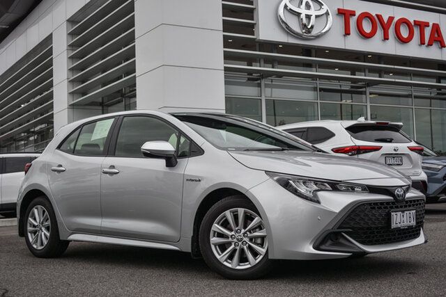 Pre-Owned Toyota Corolla ZWE219R Ascent Sport E-CVT Hybrid South Morang, 2023 Toyota Corolla ZWE219R Ascent Sport E-CVT Hybrid Silver Pearl 10 Speed Constant Variable